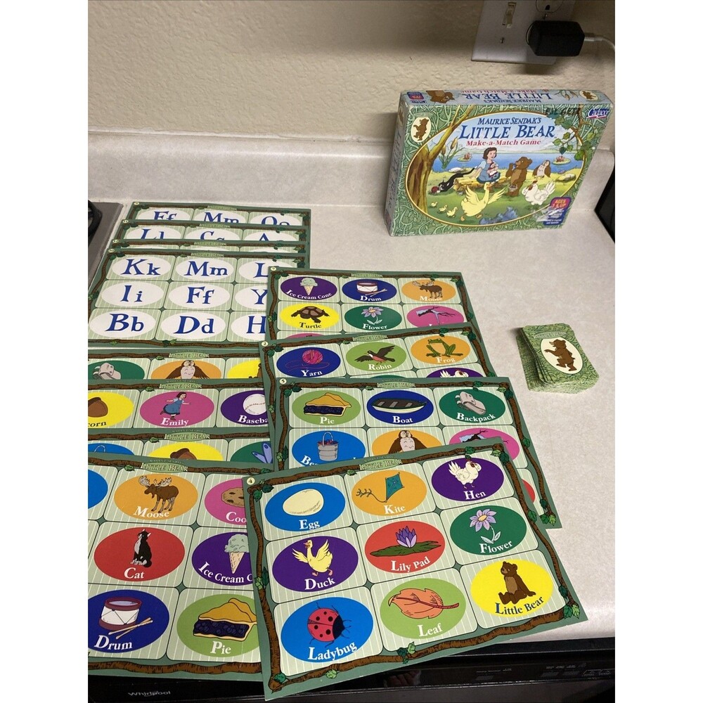 Maurice Sendak Little Bear Cadaco Make a Match Pre-School Game Vtg 1999